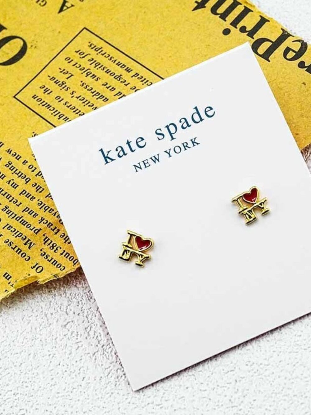 Kate Spade Heart Stud Earrings